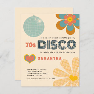 Budget Retro 70er Disco Junggeselinnen-Abschied Ei