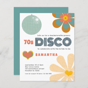 Budget Retro 70er Disco Junggeselinnen-Abschied Wh