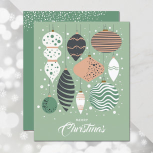 Budget Retro Weihnachtsbaumschmuck Feiertags-Grußk