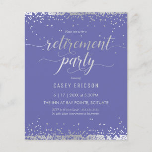 Budget Reverse - Party - Party Date - Silver, Purp Flyer