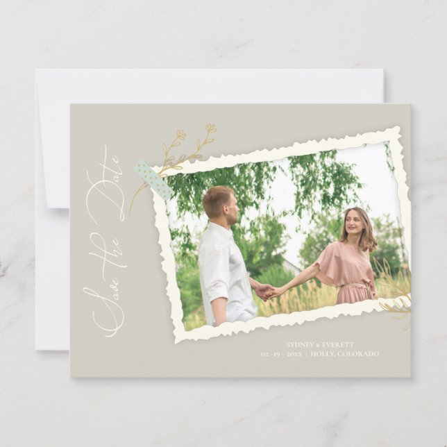 Budget Romantic Vintage Photo Album Scrapbook (Vorderseite)