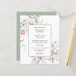 Budget Romantik | Blumenhochzeit-Flyer