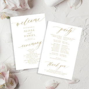 Budget romantische goldene Typografie Hochzeitspro