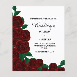 Budget Romantische Herbsthochzeiten im Freien Rote