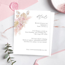 Budget Rosa Boho Blumendetails