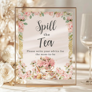 Budget Rosa Florale High Tea Party - Spill the Tea