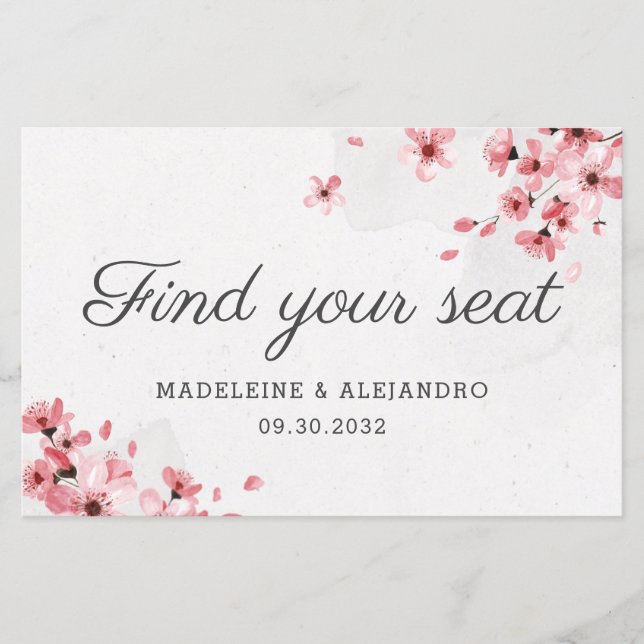 Budget Rosa Kirschblüte finden Sie Ihren Sitz (Vorderseite)