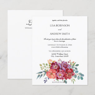 Budget Rosa & Pflaume Tropisches Weiß 2 Hochzeit