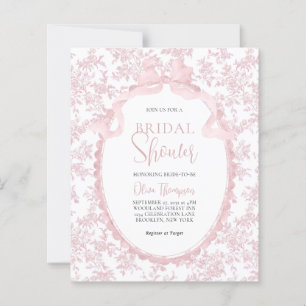 BUDGET Rosa Vintage Botanische Schleife Braut Dusc