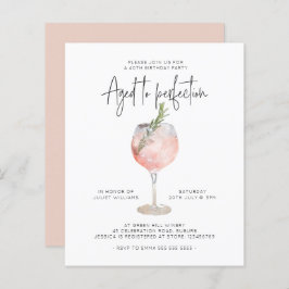 Budget Rosa Wein im Alter von 40 Jahren