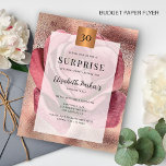 Budget Rose Gold 30. Geburtstag Party Einladung Flyer<br><div class="desc">Elegante staubige Rose Rosa und Rose Gold Glam Glitzer moderne Typografie Drehbuch mädchenhafte feminine BUDGET Geburtstagseinladung PAPER FLYER. Geeignet für 16 . Geburtstag / jedes Alter Meilenstein Geburtstag: 21, 30, 40, 50., 60., 7. 5., 80., 90., 100. BITTE LESEN SIE DIES VOR DEM KAUF! Dies ist eine preisgünstige Karte, die...</div>
