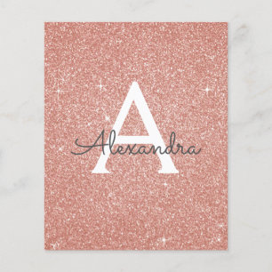 Budget Rose Gold Glitzer 13. Dreizehn Geburtstag Flyer