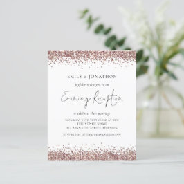 BUDGET Rose Gold Glitzer Abend Empfang laden ein