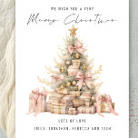 Budget Rose Gold Tree 2025 Kalender Weihnachten<br><div class="desc">Eine preisgünstige Alternative mit einem 4, 5 x 5, 6 Zoll Glanz, ähnlich dick wie eine Postkarte. Es gibt EINS pro Blatt. Budget Rose Gold Tree 2025 Kalender Frohe Weihnachten ist in einem stilvollen Set handschriftlich Stil Skript. Mit einem praktischen Kalender 2025 auf der Rückseite für Ihre Empfänger und Happy...</div>