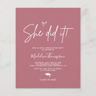 Budget Rose Rosa Herz Sie tat es Abschluss