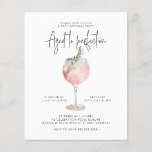 Budget-Roséwein, gereift bis zur Vollendung 60. Ge Flyer