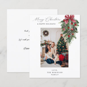 Budget Roter Girlanden-Schmuck Frohe Weihnachten V