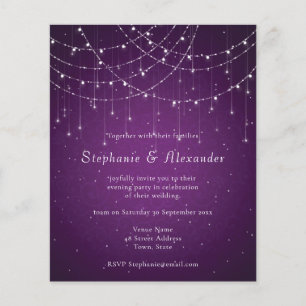 Budget Royal Lila & String Lights Abend Party