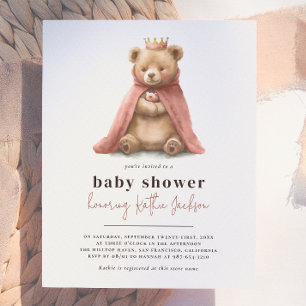 Budget Royal Teddy Bear Princess Girl Baby Dusche
