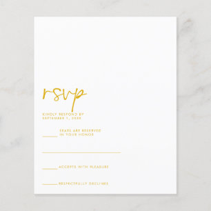 BUDGET RSVP Card Flyer