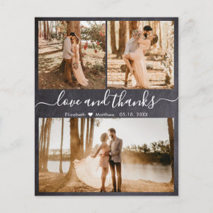 Budget Rustic Collage Wedding Danke Papier