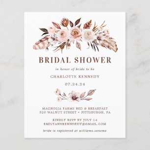 Budget Rustic Earth Ton Boho Brautparty