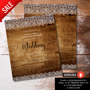 BUDGET Rustic-Lace-Landhaus-Bauernhaus-Hochzeit