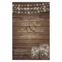 Budget Rustic Lights Mason Jars Wood Wedding