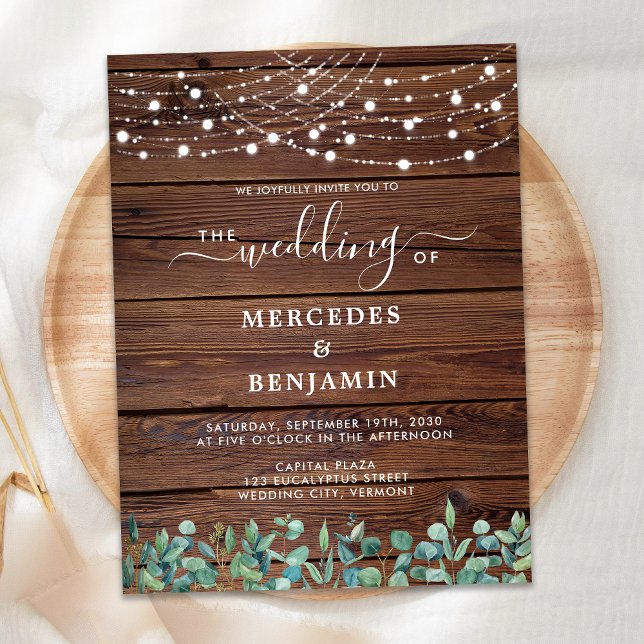 Budget Rustic String Lights QR Code Wedite (Von Creator hochgeladen)