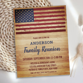 Budget Rustic USA Flag Patriotic Family Wiedersehe