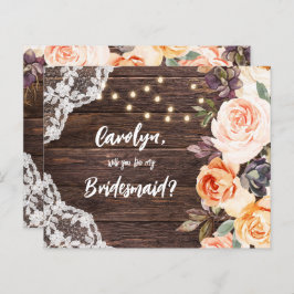 Budget RusticBlushFloral Werden Sie meine Bridesma