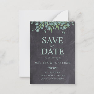 Budget Rustikale Aquarellwiesen Save the Date Mitteilungskarte
