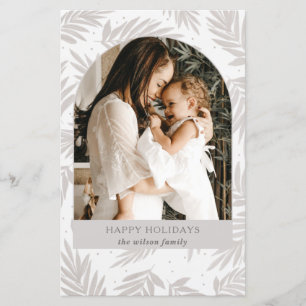 Budget Rustikale Branchen Arch Foto Holiday Card