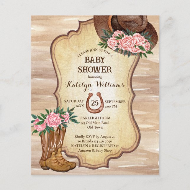 Budget Rustikale Cowboystiefel fühlten, dass Pfenn (Vorderseite)