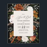 Budget rustikale elegante Hochzeit sparen Sie das  Flyer<br><div class="desc">Rustikale Aquarellblütenhochzeit speichern das Datum einladen. Mit schönem Rost,  Terrakotta,  rot-rosa,  schwarz und schlängelgrüne Pampas Gras Eukalyptus Aquarell Details. Diese moderne Hochzeitsfeier lädt zum Set des Stils für Ihren großen Tag ein.</div>
