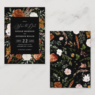 Budget rustikale elegante Hochzeit sparen Sie das Mitteilungskarte