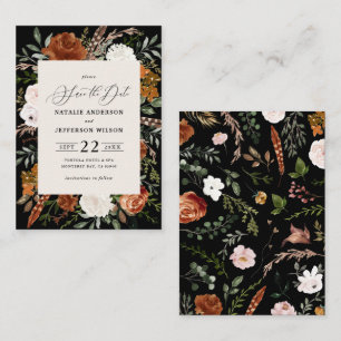 Budget rustikale elegante Hochzeit sparen Sie das  Mitteilungskarte