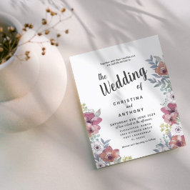 Budget Rustikale Eukalyptus Floral Wedding Einladu