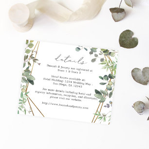 Budget Rustikale Eukalyptus & Gold Details Flyer