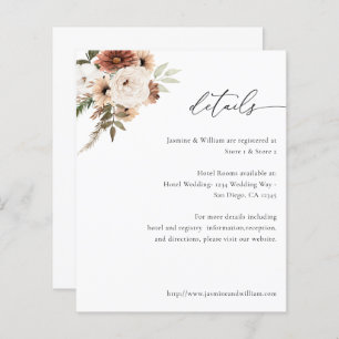 Budget Rustikale neutrale Boho Blumendetails S2