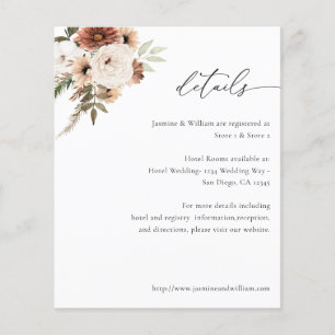 Budget Rustikale neutrale Boho Blumendetails S2 Flyer