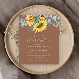 Budget Rustikale Sonnenblume Terracotta Brautparty