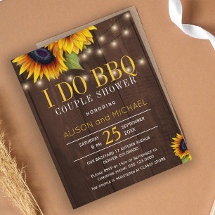 Budget rustikale Sonnenblumen ich mache BBQ Paarsc