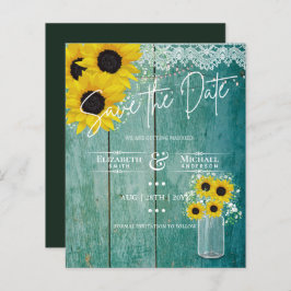 Budget Rustikale Sonnenblumen Lace Mason Jar Weddi