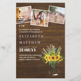 BUDGET Rustikale Sonnenblumen Mason Jar Wedding Ei