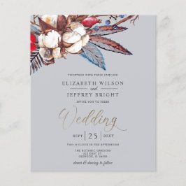 Budget Rustikale Winter Florals Hochzeitsempfehlun