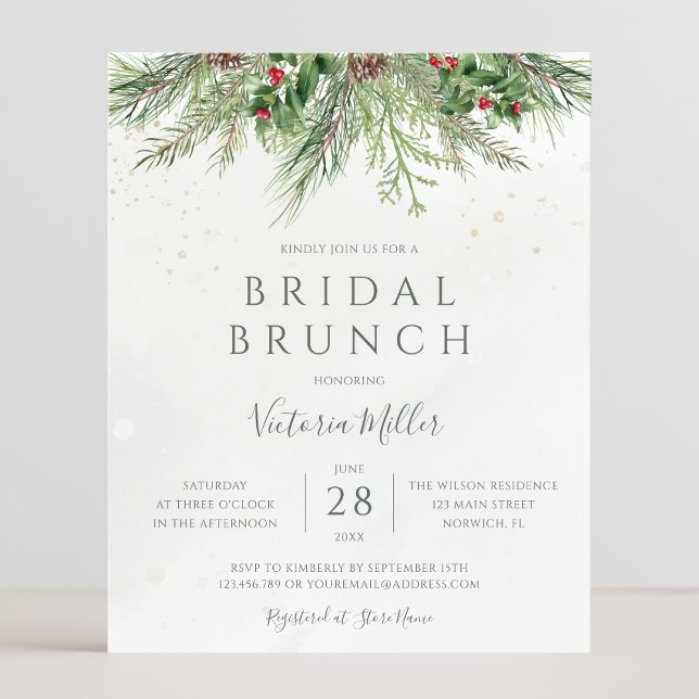 Budget Rustikale Winter Greenerie Bridal Brunch Ei (Von Creator hochgeladen)