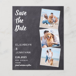 Budget Rustikales Chalkboard 3 Foto Save the Date
