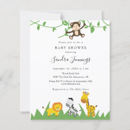 Budget Safari Baby Shower Jungle Tiere Niedlich