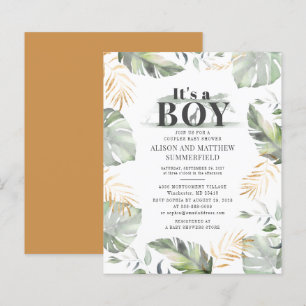 Budget Safari Giraffe Botanical Boy Baby Dusche
